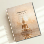 Golden Buddha  Planner<br><div class="desc">Custom Golden Buddha Illustration Planner with your Initial, Name or Text. Find peace, balance, and inspiration with this beautifully designed customizable planner featuring a serene golden Buddha illustration. The soft golden tones and reflective water create a tranquil atmosphere — perfect for journaling, goal setting, or daily mindfulness practice. Personalize the...</div>