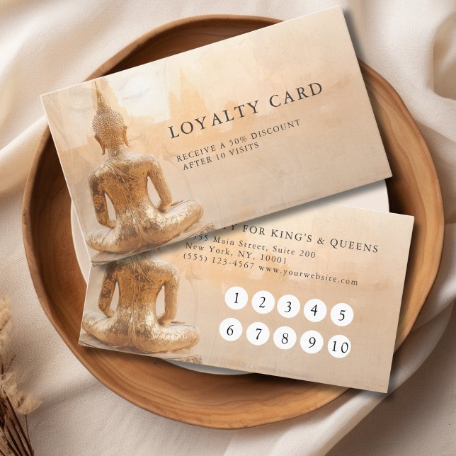 Golden Buddha Salon 10 Visit Loyalty Card (Golden Buddha Salon 10 Visit Loyalty Card)