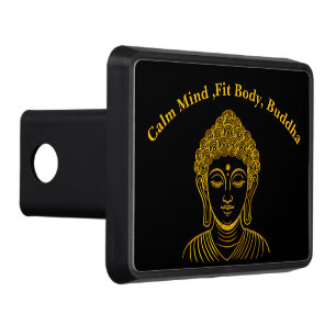 Golden Buddha Statue in Calm Setting Hitch Cover