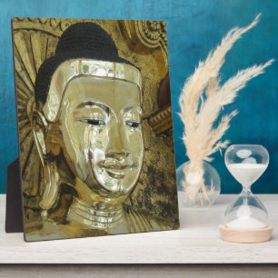 Golden Buddha Statue Inspirational Love Plaque