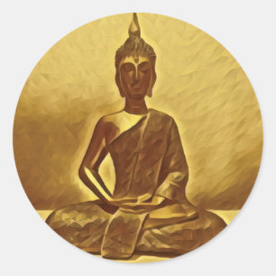 Golden Buddha stickers