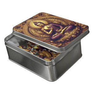 Golden Buddha with intricate designs Jigsaw Puzzle