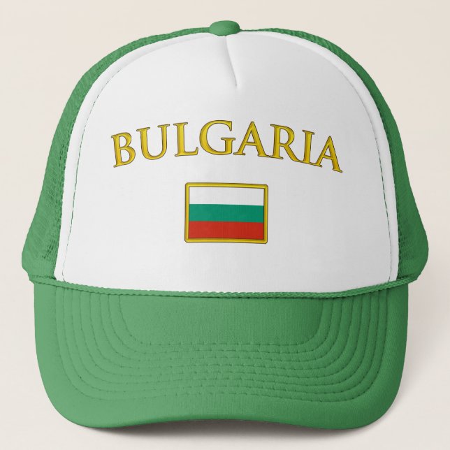 Golden Bulgaria Trucker Hat (Front)