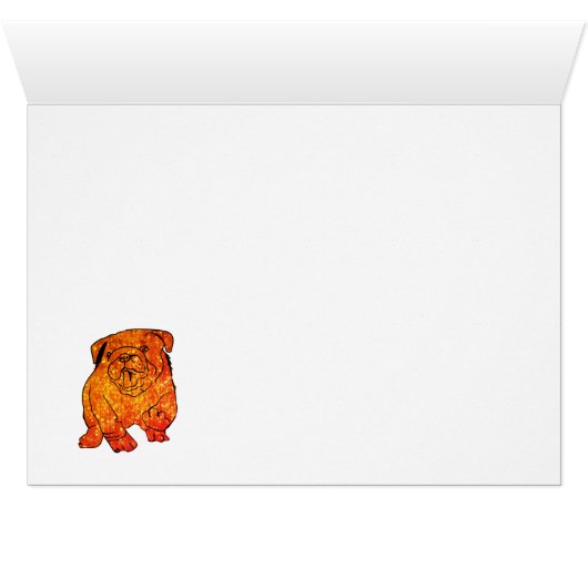 Golden Bulldog Postcard (Inside Horizontal (Bottom))