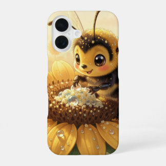 Golden Bumblebee in Bloom Dance.9 iPhone 16 Case