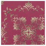Golden Burgundy Baroque. Fabric