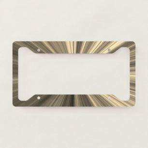Golden Burst License Plate Frame