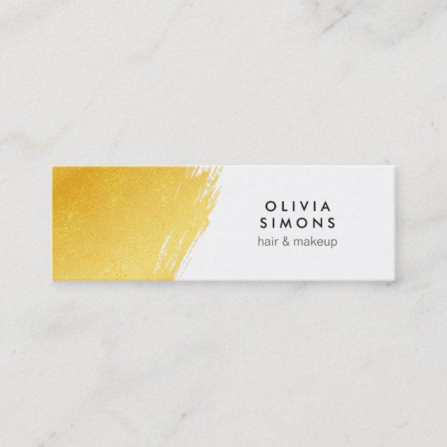 Golden business card (Front)