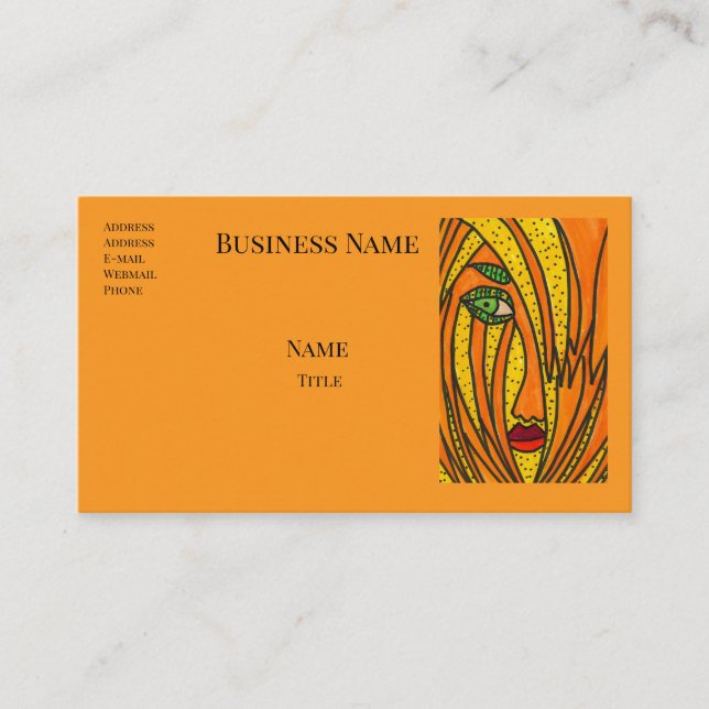 Golden Business Cards (Front)