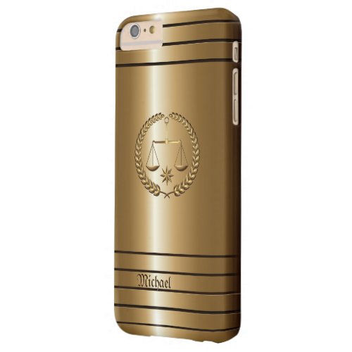 Golden Business  Legal Lawyer Barely There iPhone 6 Plus Case