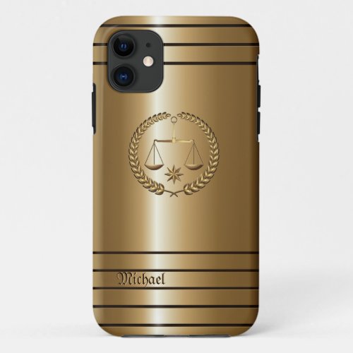 Golden Business  Legal Lawyer iPhone 11 Case