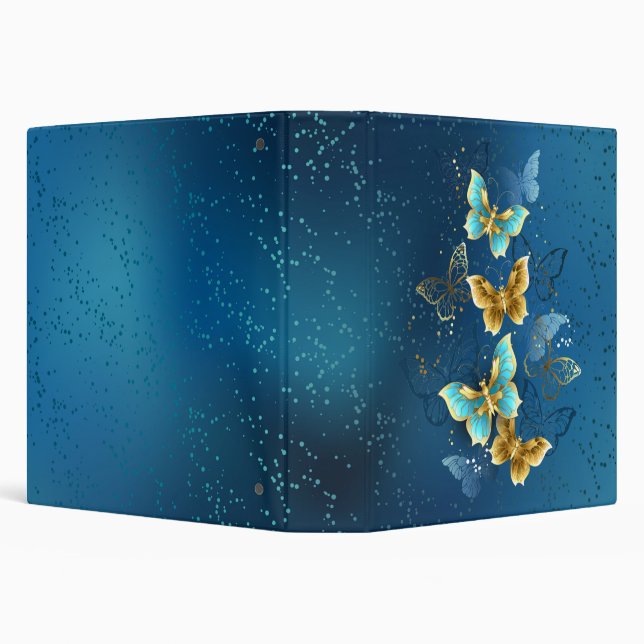 Golden butterflies 3 ring binder (Background)