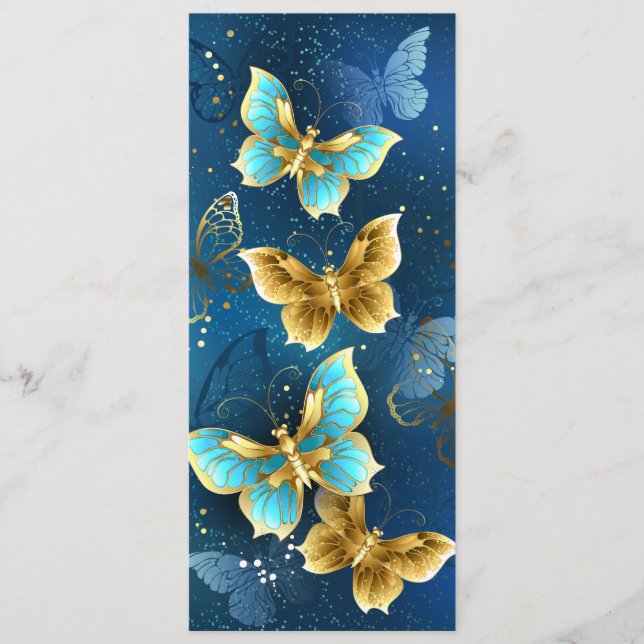 Golden butterflies advice card (Front)