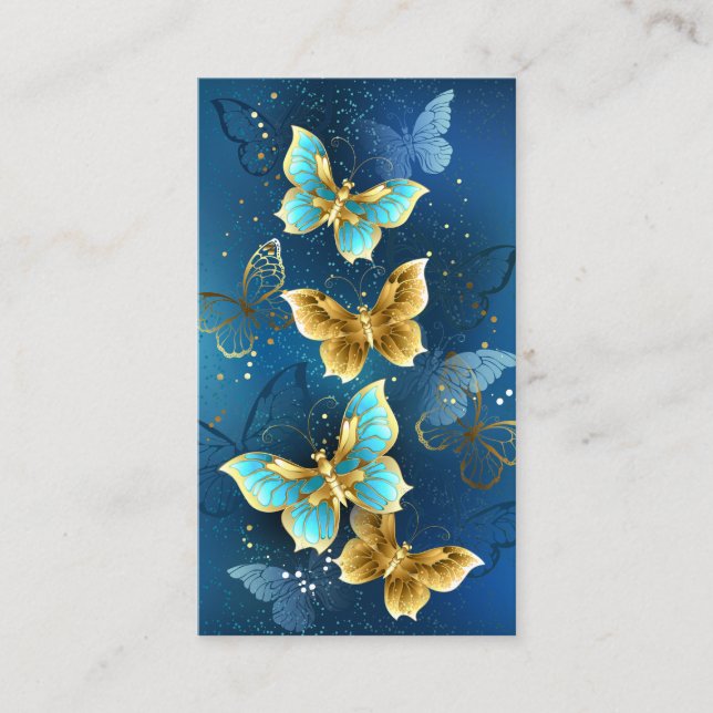 Golden butterflies advice card (Front)