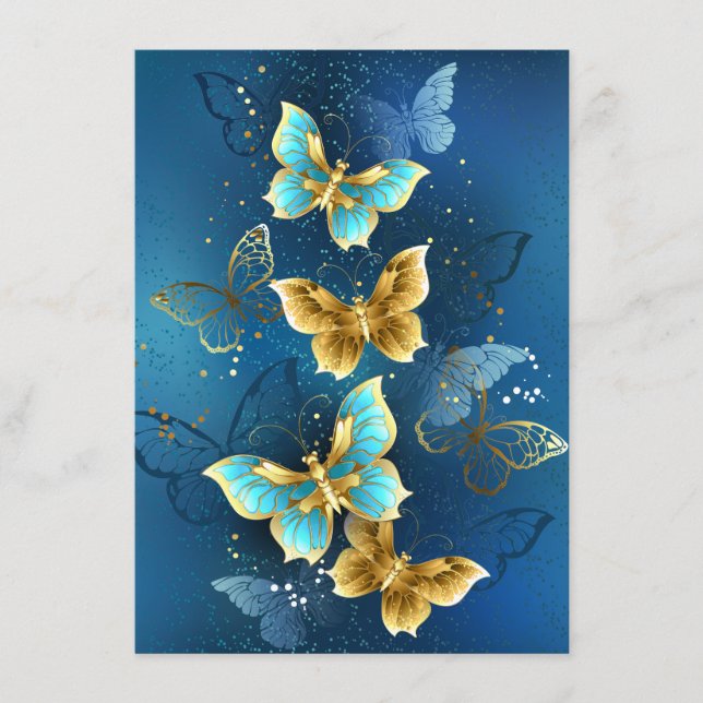 Golden butterflies advice card (Front)