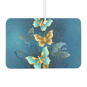 Golden butterflies air freshener
