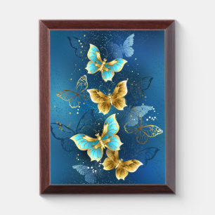 Golden butterflies award plaque