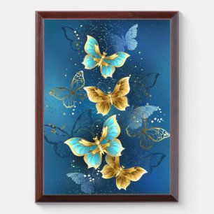 Golden butterflies award plaque
