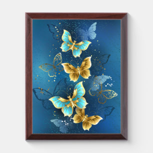 Golden butterflies award plaque