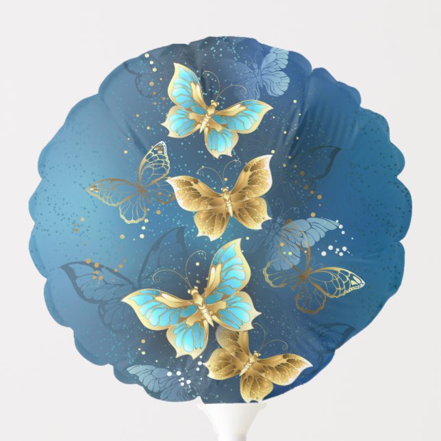 Golden butterflies balloon (Front)