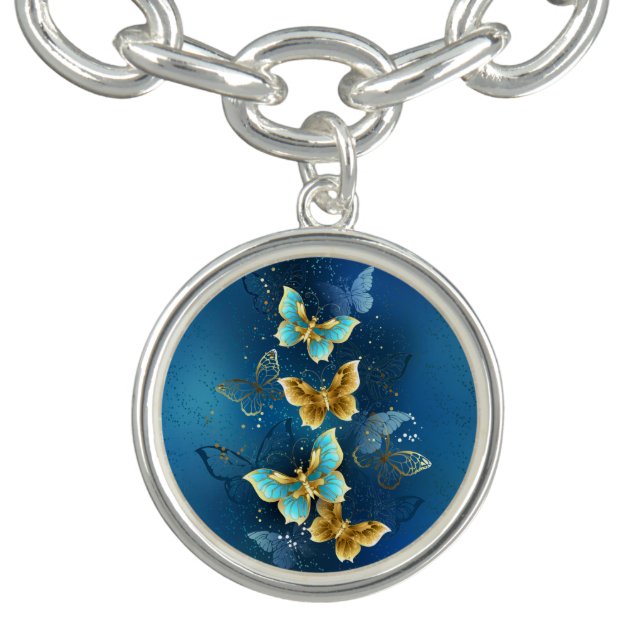 Golden butterflies bracelet (Design)