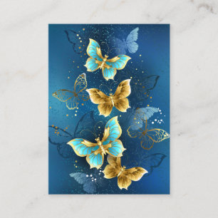 Golden butterflies calling card
