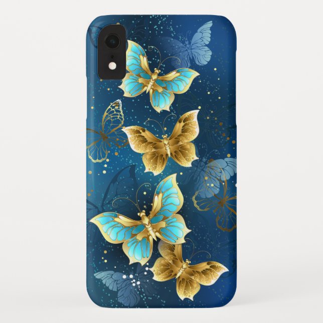 Golden butterflies Case-Mate iPhone case (Back)