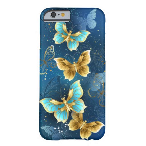 Golden butterflies barely there iPhone 6 case