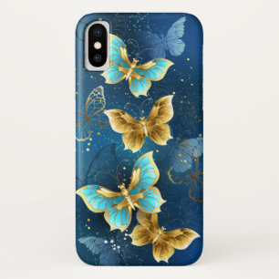Golden butterflies iPhone x case