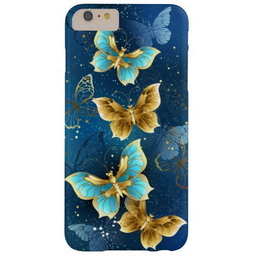 Golden butterflies barely there iPhone 6 plus case
