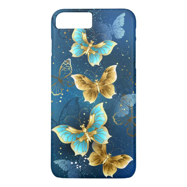 Golden butterflies Case-Mate iPhone case (Back)