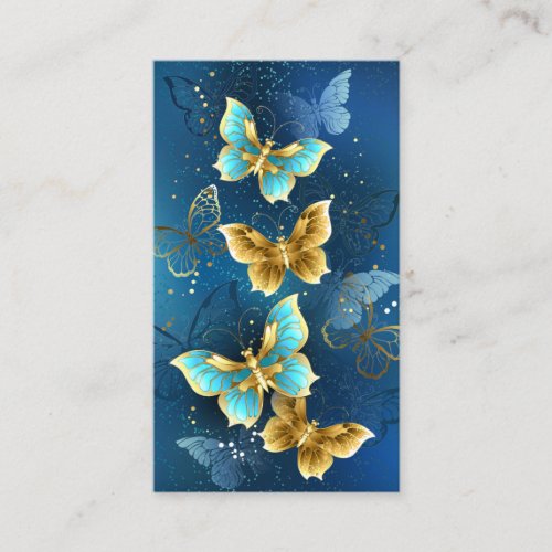 Golden butterflies discount card