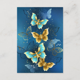 Golden butterflies enclosure card