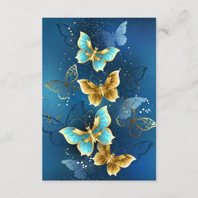 Golden butterflies enclosure card (Front)