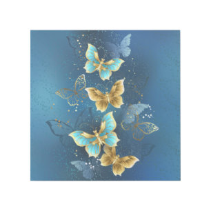 Golden butterflies gallery wrap