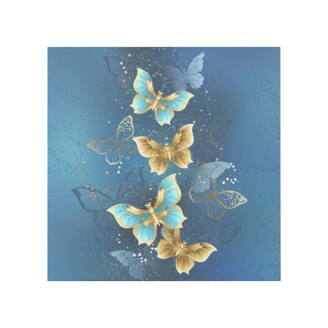 Golden butterflies gallery wrap (Front)