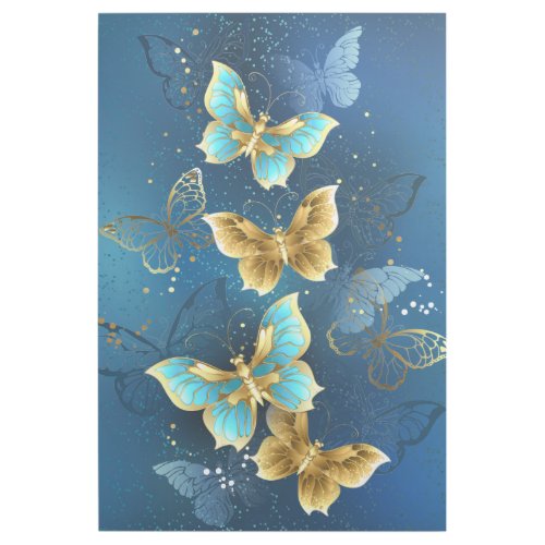 Golden butterflies gallery wrap