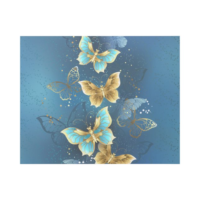 Golden butterflies gallery wrap (Front)