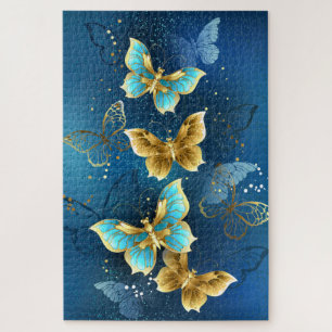 Golden butterflies jigsaw puzzle