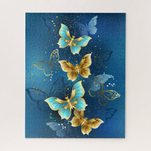 Golden butterflies jigsaw puzzle