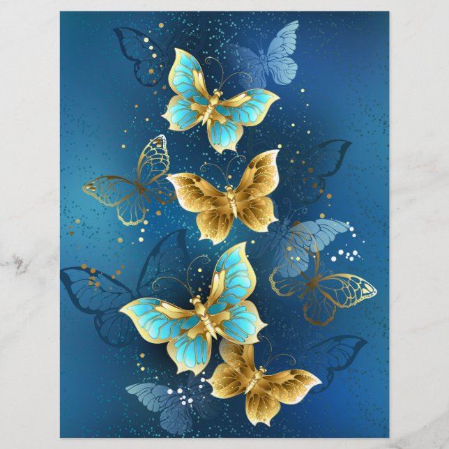 Golden butterflies letterhead (Front)