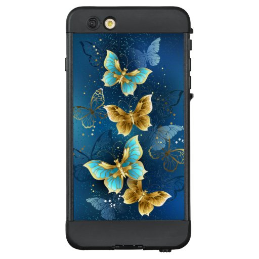Golden butterflies LifeProof NÜÜD iPhone 6 plus case