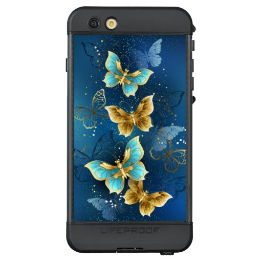 Golden butterflies LifeProof NÜÜD iPhone 6s plus case