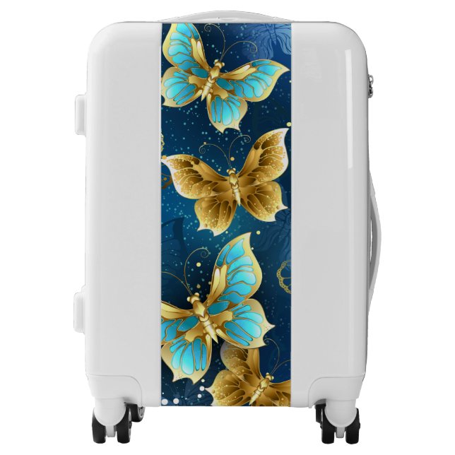 Golden butterflies luggage (Front)