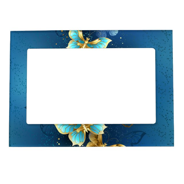 Golden butterflies magnetic frame (Front)
