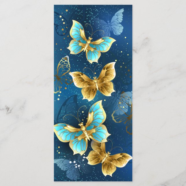 Golden butterflies menu (Front)