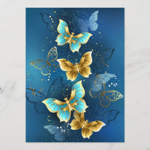 Golden butterflies menu