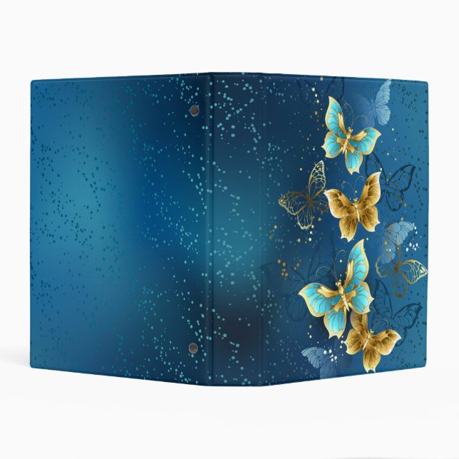Golden butterflies mini binder (Background)