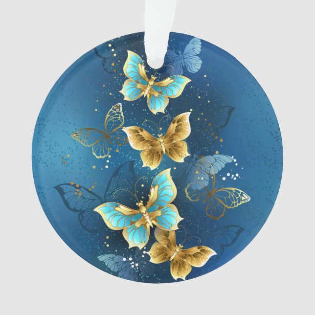 Golden butterflies ornament (Front)