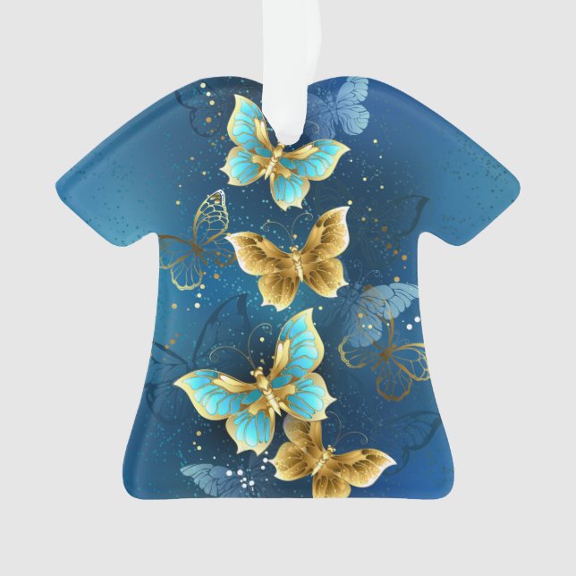 Golden butterflies ornament (Front)